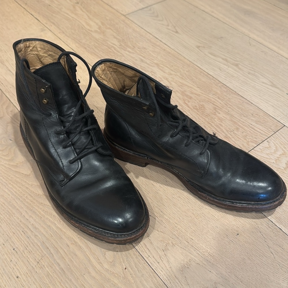 Frye Black Leather Men's Boots